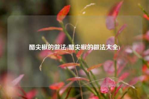 醋尖椒的做法(醋尖椒的做法大全)