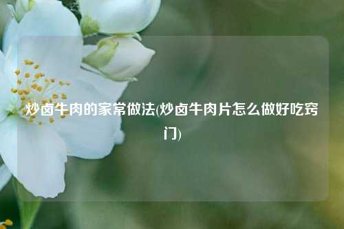 炒卤牛肉的家常做法(炒卤牛肉片怎么做好吃窍门)